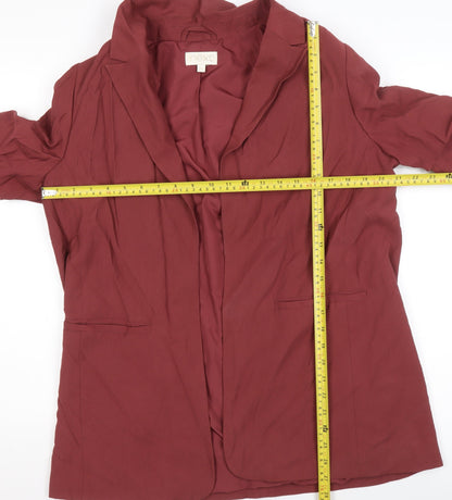 Womens UK Size 14 NEXT Red Basic Jacket