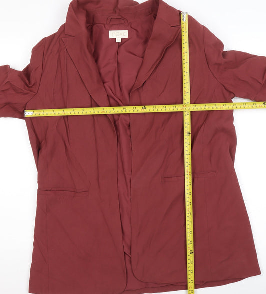 Womens UK Size 14 NEXT Red Basic Jacket