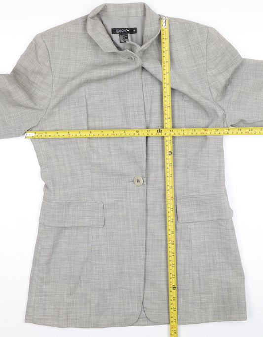 Womens UK Size 12 DKNY Regular Grey Blazer
