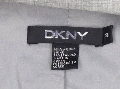 Womens UK Size 12 DKNY Regular Grey Blazer