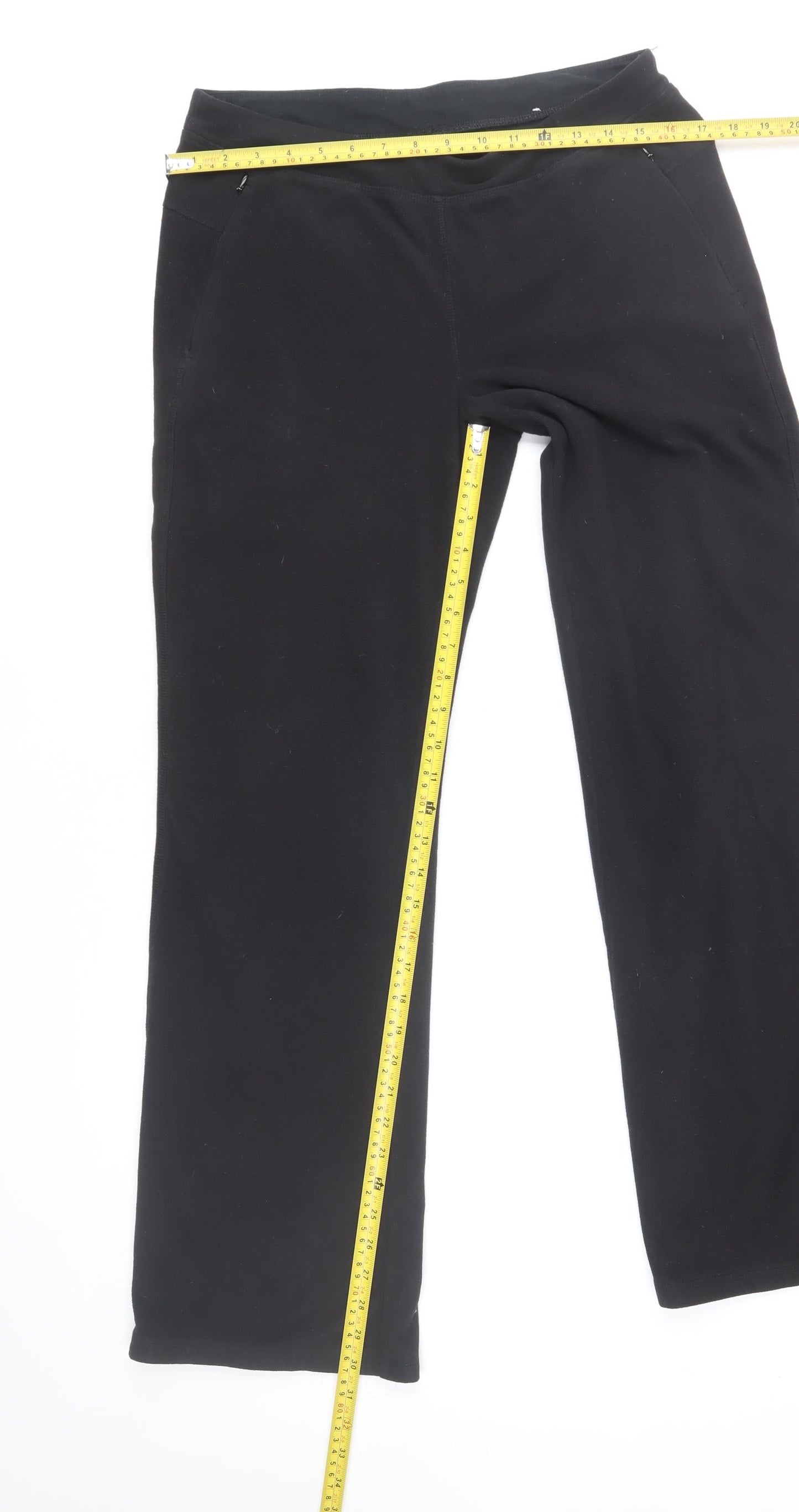 Womens UK Size M REI Regular Fit Sweatpants Black Trousers