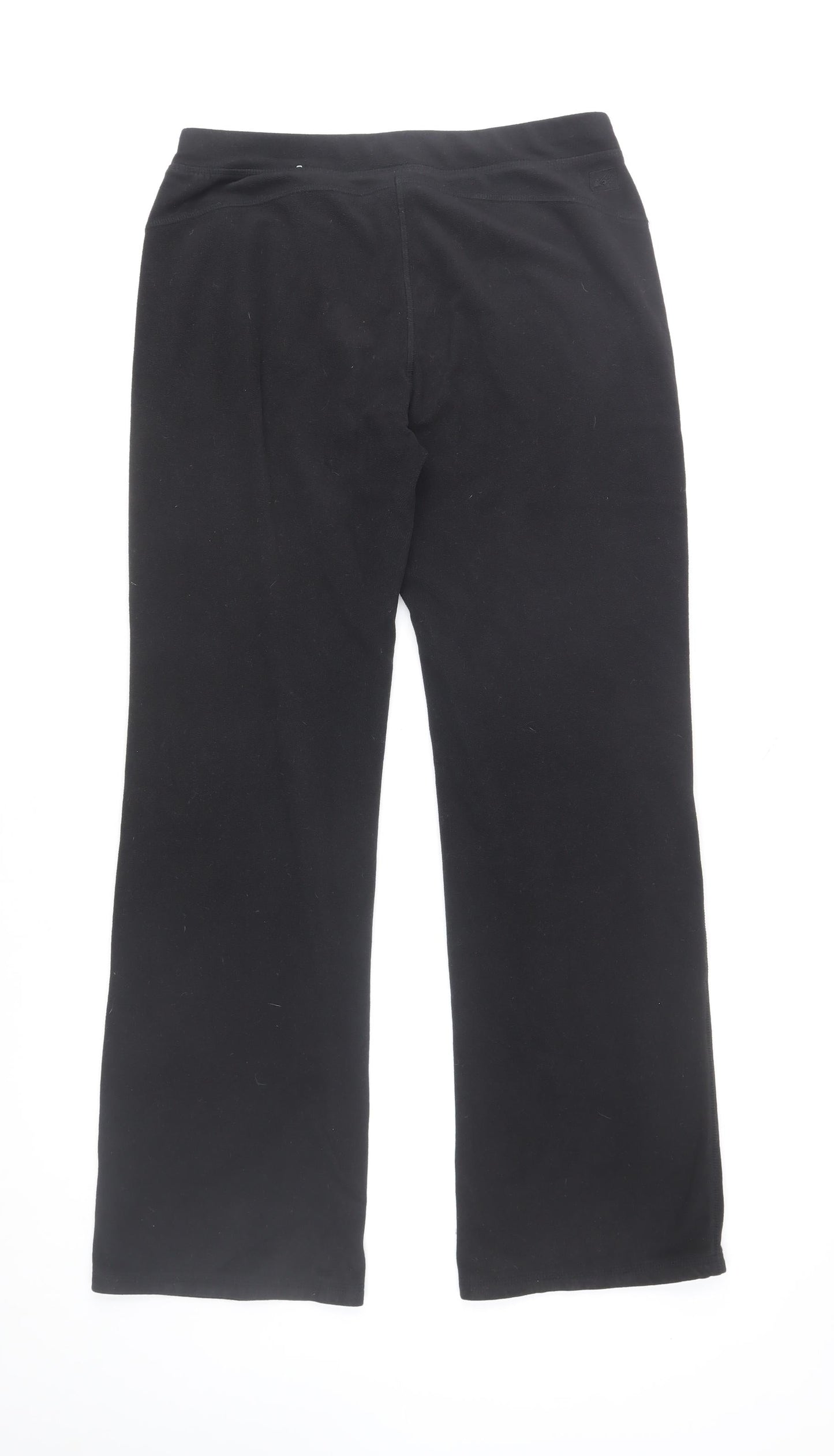 Womens UK Size M REI Regular Fit Sweatpants Black Trousers