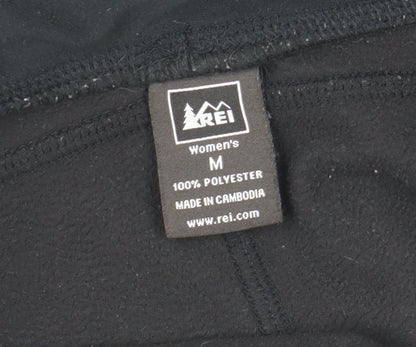 Womens UK Size M REI Regular Fit Sweatpants Black Trousers