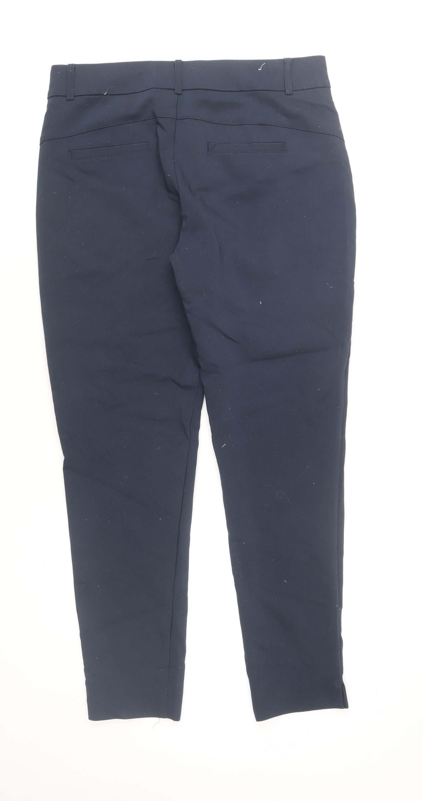 Womens UK Size 10 Fransa Slim Fit Business Casual Workwear Blue Trousers