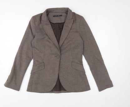 Womens UK Size 6 AGGI Brown Basic Jacket
