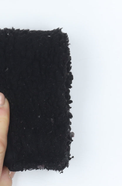 Arctic Storm Women's Black Faux Leather Lined Winter Jacket Size S