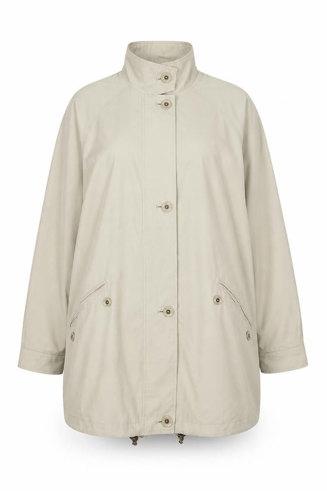 Womens UK Size 14 Marks and Spencer Beige Rain Coat