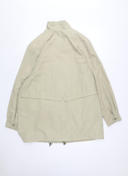 Womens UK Size 14 Marks and Spencer Beige Rain Coat