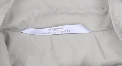 Womens UK Size 14 Marks and Spencer Beige Rain Coat