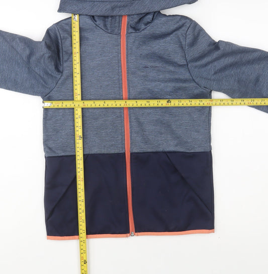 Girls UK Size 14 Years DECATHLON Blue Basic Jacket