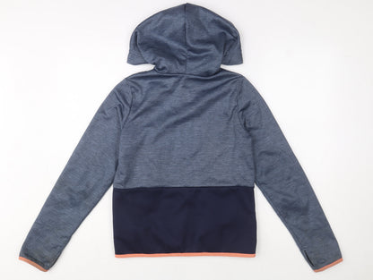Girls UK Size 14 Years DECATHLON Blue Basic Jacket