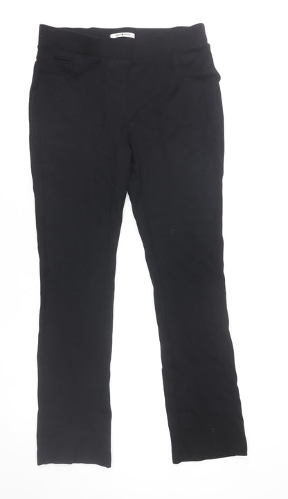 Womens UK Size 8 Punt Roma Slim Fit Leggings Black Trousers