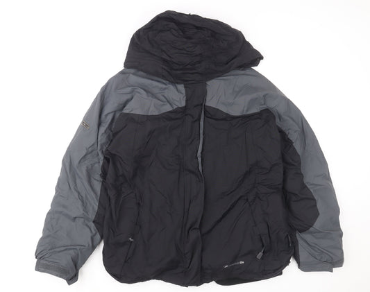 Womens UK Size 18 Mountainlife Black Puffer Jacket