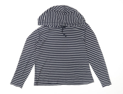 Womens UK Size L Eddie Bauer Blue Pullover Hoodie