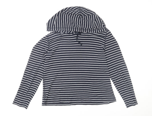 Womens UK Size L Eddie Bauer Blue Pullover Hoodie
