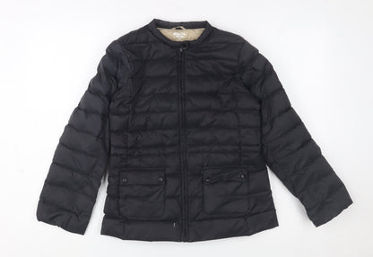 Boys UK Size 12 Years Indigo Bank Kids Black Puffer Jacket