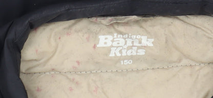 Boys UK Size 12 Years Indigo Bank Kids Black Puffer Jacket