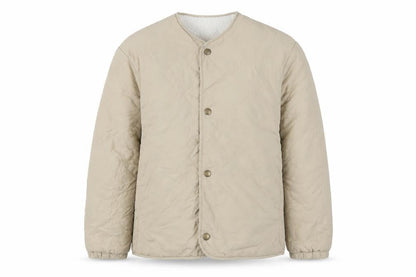 Girls UK Size 11-12 Years Uniqlo Beige Quilted Coat