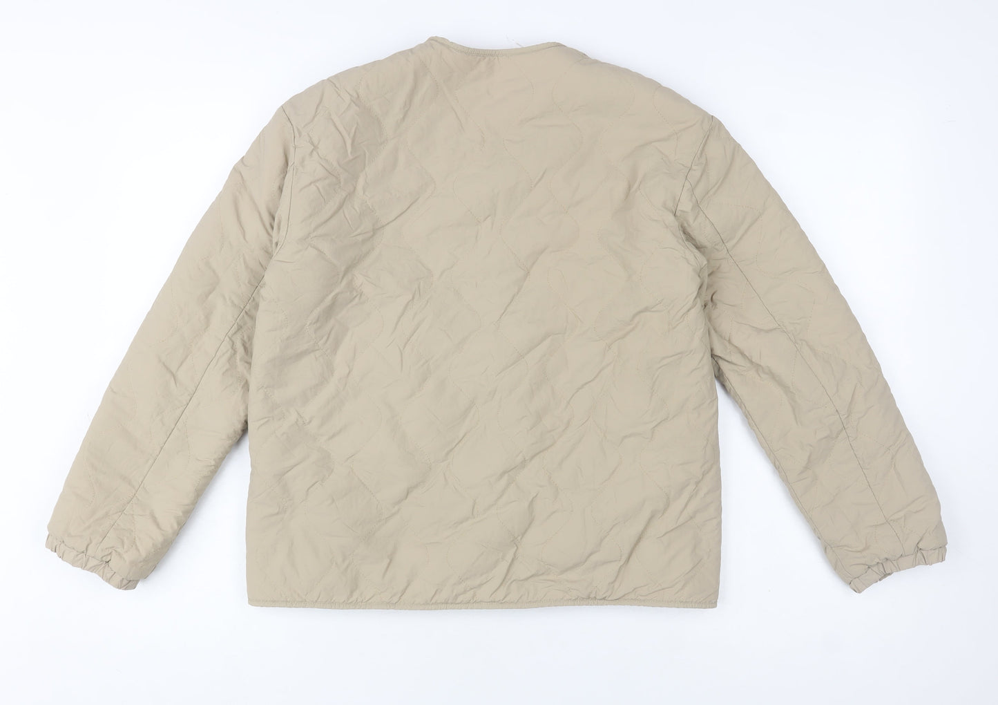 Girls UK Size 11-12 Years Uniqlo Beige Quilted Coat