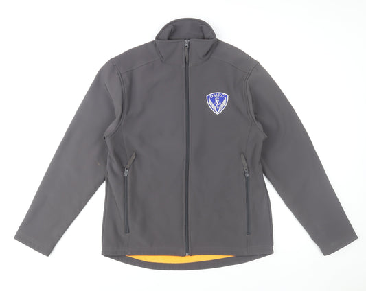 Unisex Adults UK Size M B&C Collection Grey Soft Shell