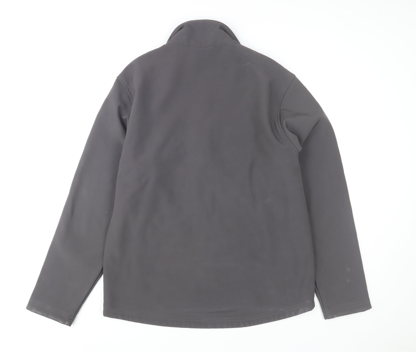 Unisex Adults UK Size M B&C Collection Grey Soft Shell