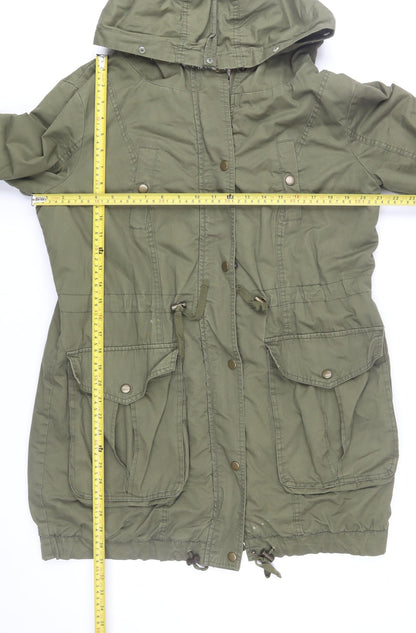 Womens UK Size 10 Select Green Parka Coat