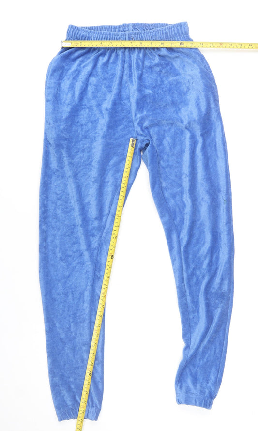 Womens UK Size 10 PRETTYLITTLETHING Regular Fit Jogger Blue Trousers