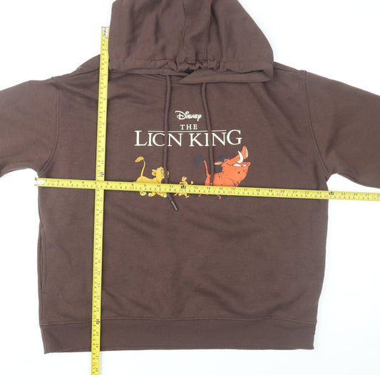 Primark Disney Lion King Brown Pullover Hoodie Men's L Hooded Sweatshirt