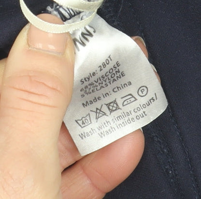 PINNS Womens Blue Stretch Jeggings Size 10 Slim Fit Pull On Trousers