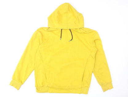 Mens UK Size M H&M Yellow Pullover Hoodie