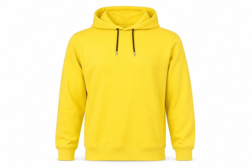 Mens UK Size M H&M Yellow Pullover Hoodie