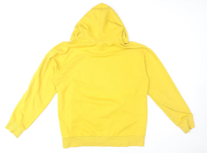 Mens UK Size M H&M Yellow Pullover Hoodie
