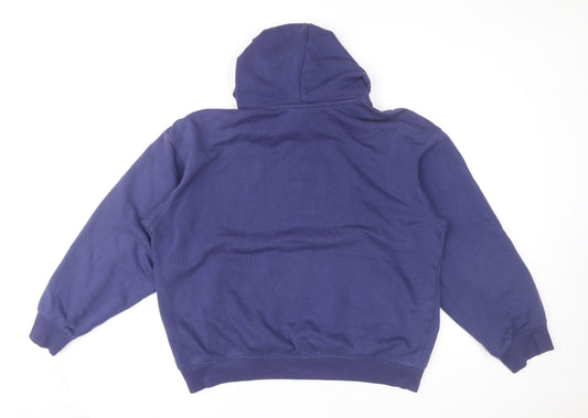 Mens UK Size M H&M Blue Pullover Hoodie