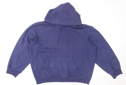 Mens UK Size M H&M Blue Pullover Hoodie