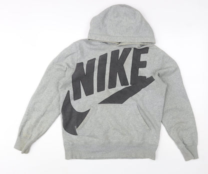 Mens UK Size S Nike Grey Pullover Hoodie