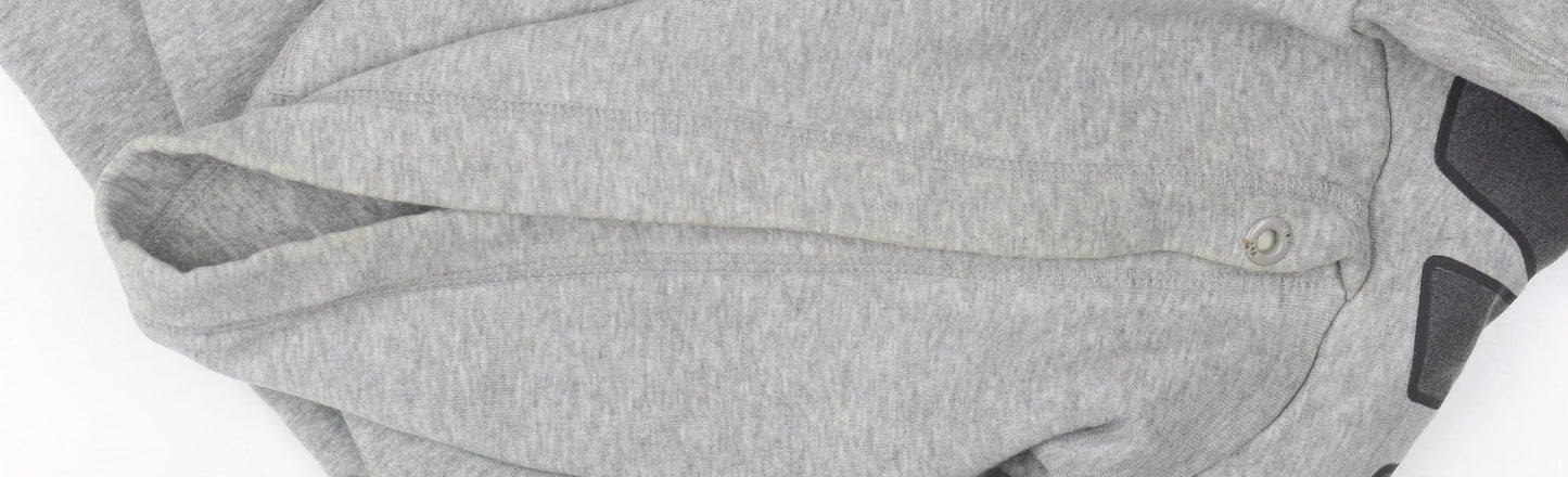 Mens UK Size S Nike Grey Pullover Hoodie