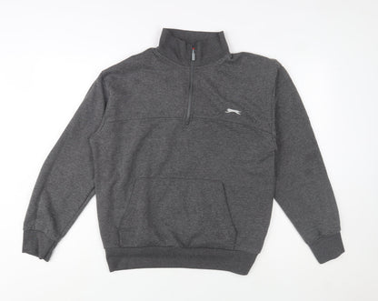 Mens UK Size L Slazenger Grey Pullover Sweatshirt
