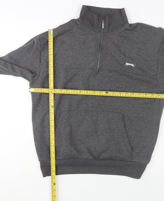 Mens UK Size L Slazenger Grey Pullover Sweatshirt
