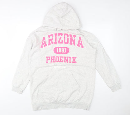 H&M Divided Women's Grey Hoodie S Arizona Phoenix Print Casual Pullover