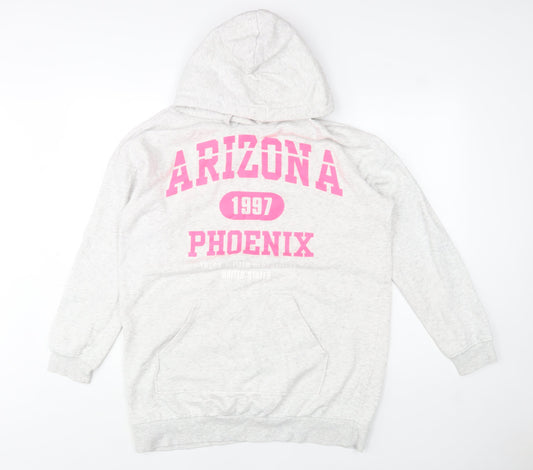 H&M Divided Women's Grey Hoodie S Arizona Phoenix Print Casual Pullover