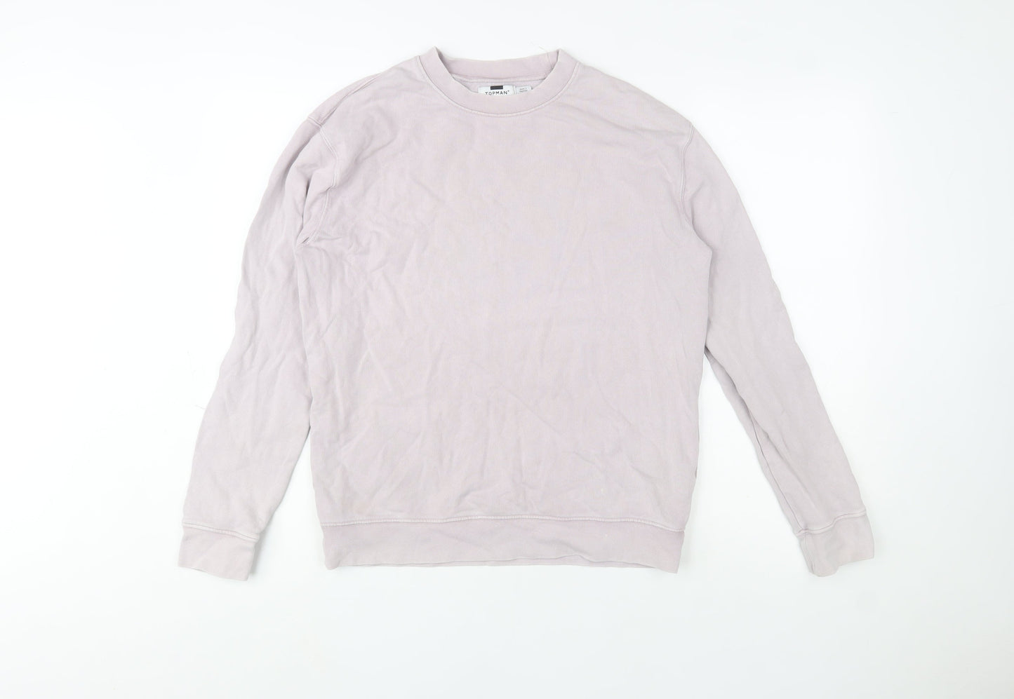 Mens UK Size XS Topman Beige Pullover Sweatshirt