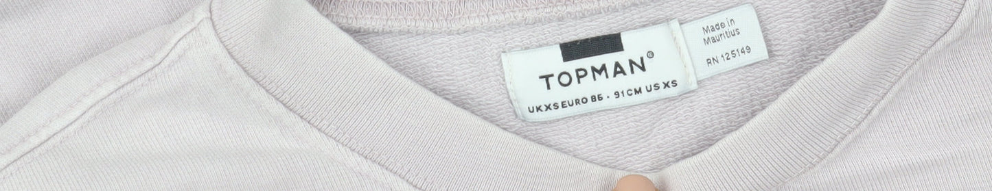 Mens UK Size XS Topman Beige Pullover Sweatshirt
