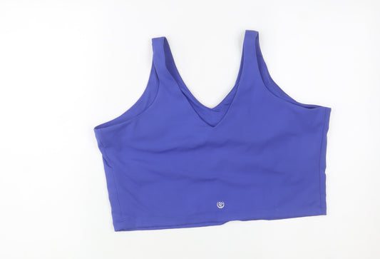 Dunnes Stores Women Blue V-Neck Athletic Tank Top XL
