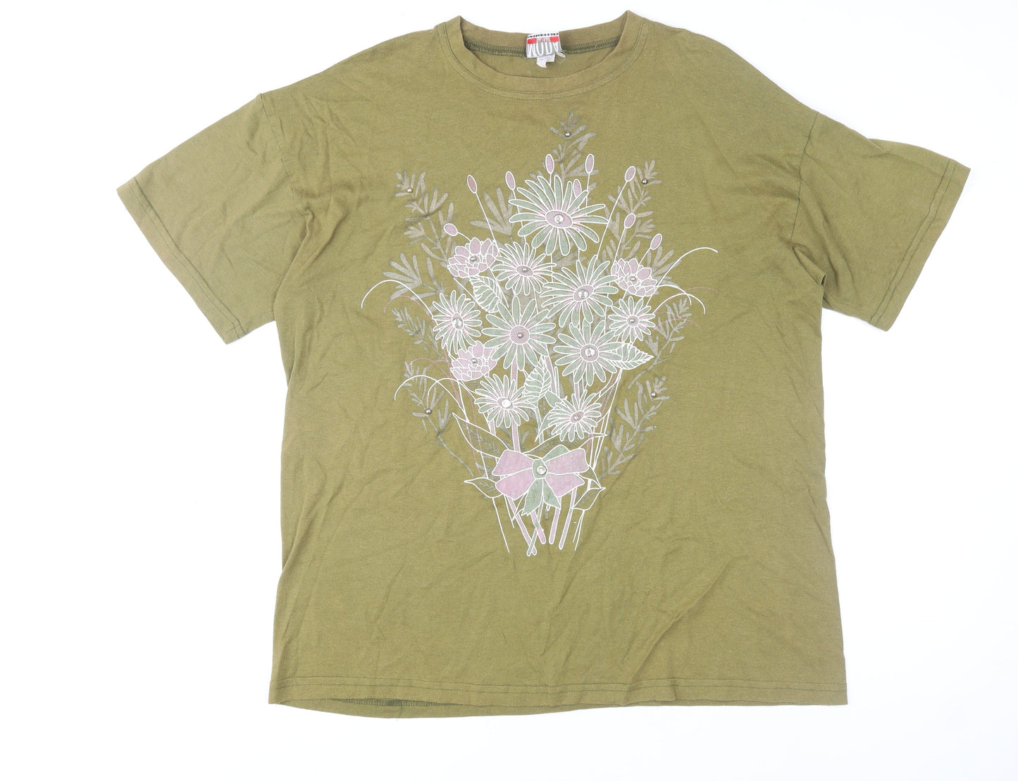 Mens UK Size XL Mood Green  T-Shirt