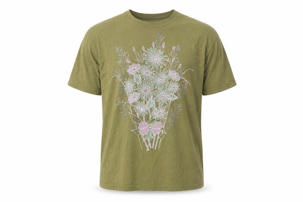 Mens UK Size XL Mood Green  T-Shirt