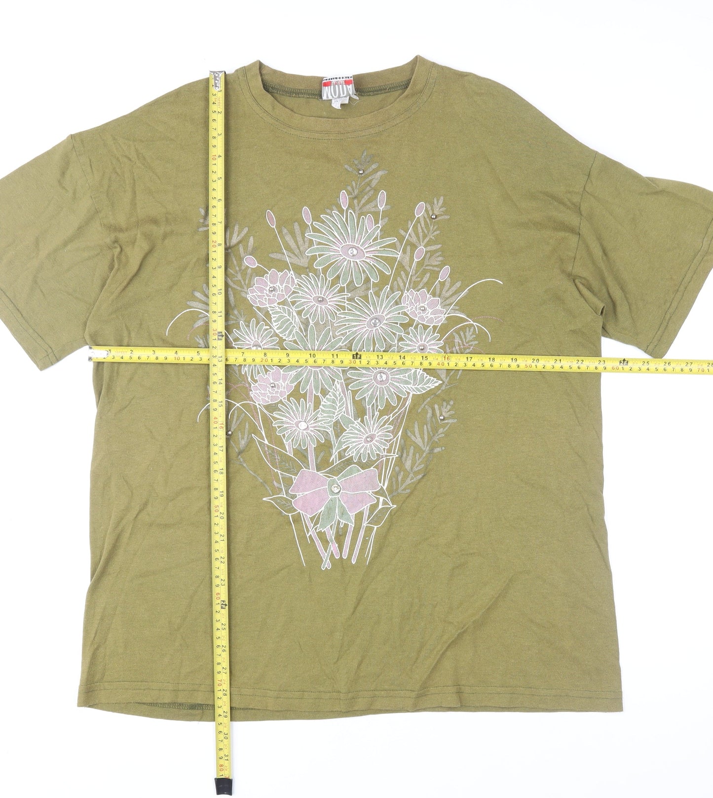 Mens UK Size XL Mood Green  T-Shirt