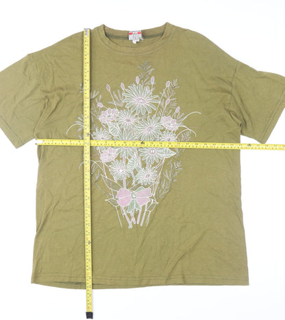 Mens UK Size XL Mood Green  T-Shirt