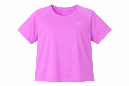 Womens UK Size XL PUMA Pink Running & JoggingGym & TrainingFitnessYoga T-Shirt