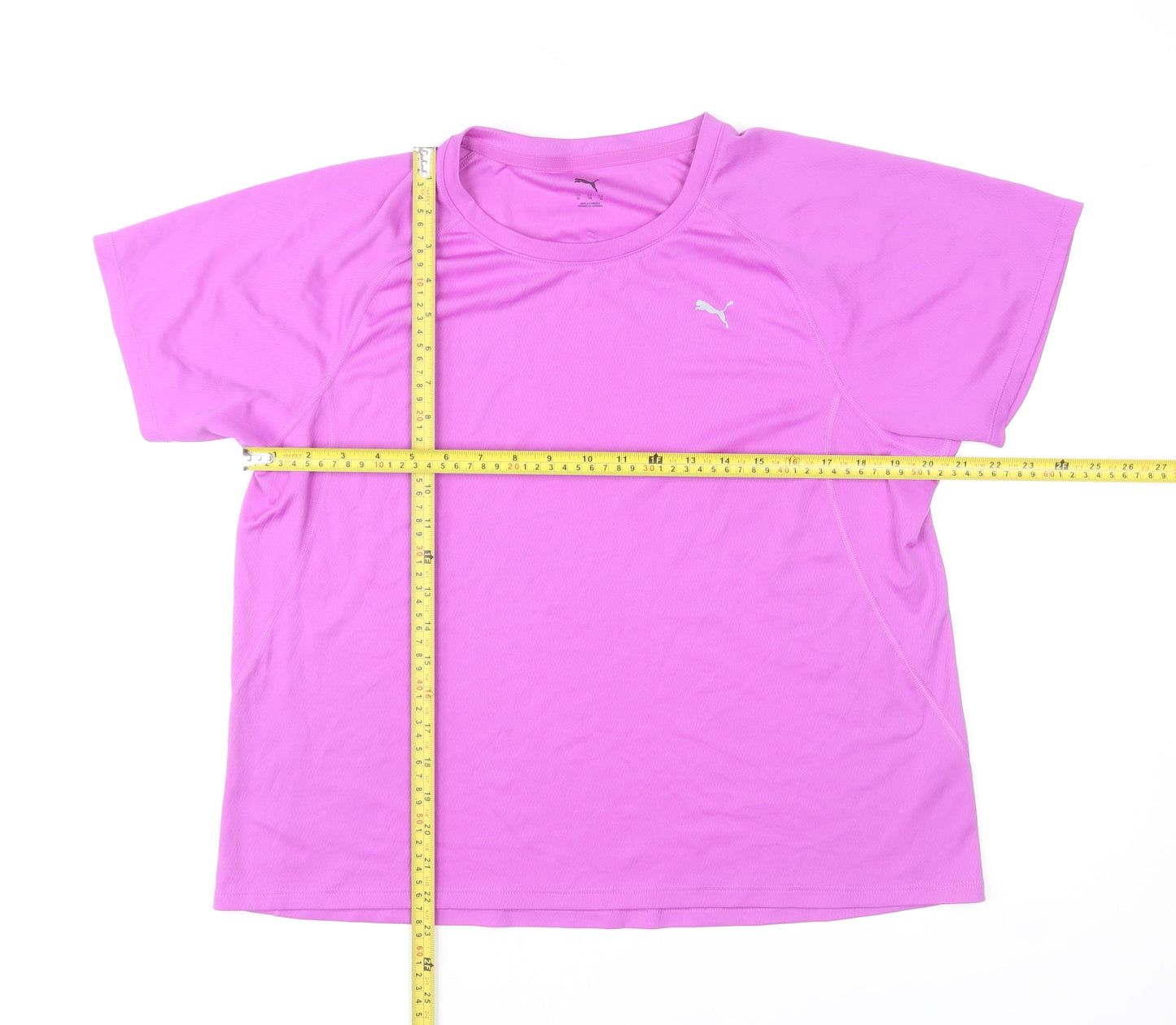 Puma Womens Pink XL DryCELL Short Sleeve Active T-Shirt