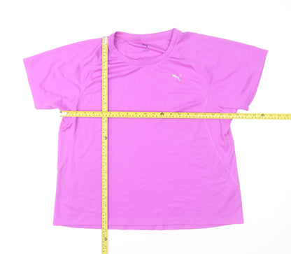 Puma Womens Pink XL DryCELL Short Sleeve Active T-Shirt
